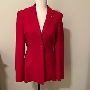 Red Vintage Escada Blazer - Size 34 - EUC